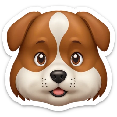 Dog saying idk sticker