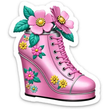 Betsey Johnson style spam can  shoe sculpture  sticker