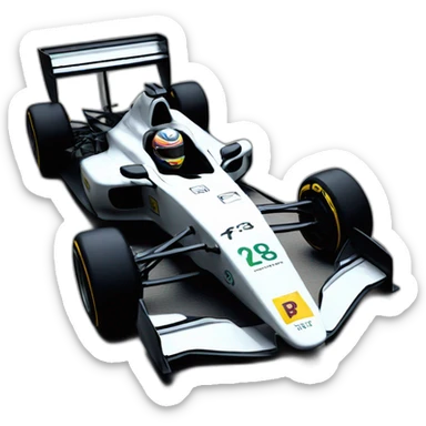 F3 car sticker