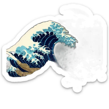 The Great Wave off Kanagawa sticker