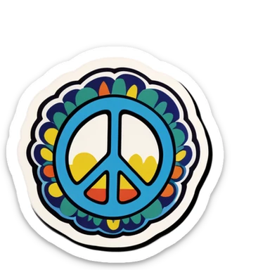 1960’s Hippie sticker
