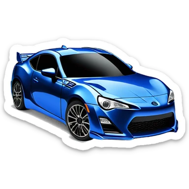 Fr-s Haunted Darth Vader’s dark pearl-blue race car, glowing light saber bumpers, wide rear wing, silver wheels  sticker
