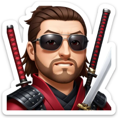 Fierce Samurai sticker