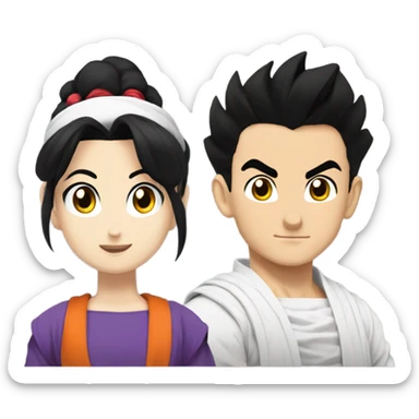 Gohan and Videl sticker