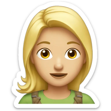 Mujer rubia cincuenta años sticker