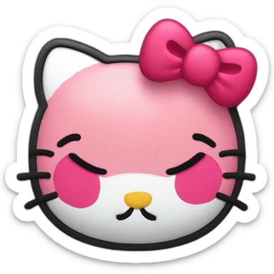 Fesses hello kitty sticker