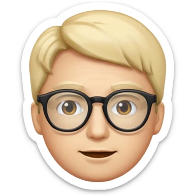 um emoji com a minha cara de oculos  sticker