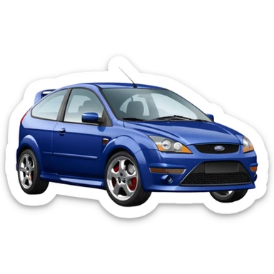 2005 dark blue ford focus st sticker