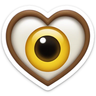 heart eye emogy sticker