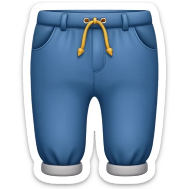 A little guy with no limbs but legs with pants ☺️👖 sticker