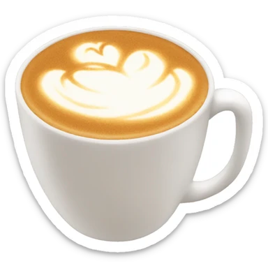 Chai latte cup sticker