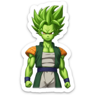 Perfect cell dragon ball z sticker