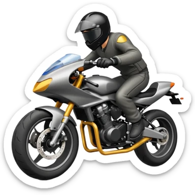 Motorcycle wheelie sticker