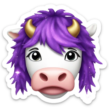 Sparkles ninja cow  sticker