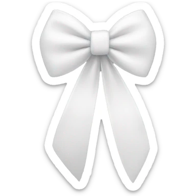 white bow sticker