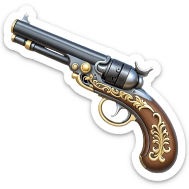 Flintlock pistol sticker
