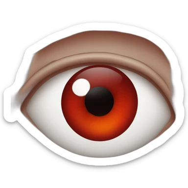 oeil rouge sticker