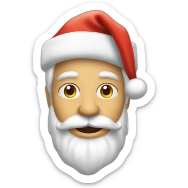 père noël amenant des cadeaux sticker