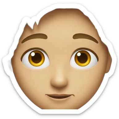 Yeux qui regarde en haut sticker