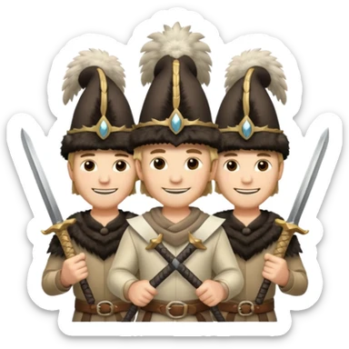 3 musketeers sticker