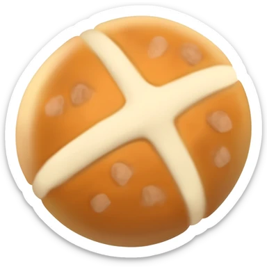 one hot cross bun sticker
