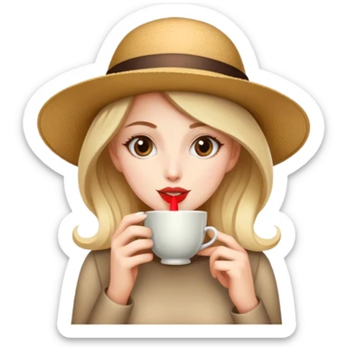 Tea-time-gossip sticker