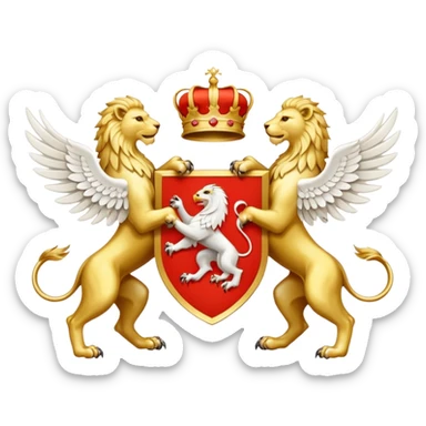 give me a symbol to combine my polish and macedonian roots that is simple and legible sticker