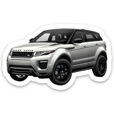 2024 BLACK LandRover evoque with black rims, black trim and black interior  sticker