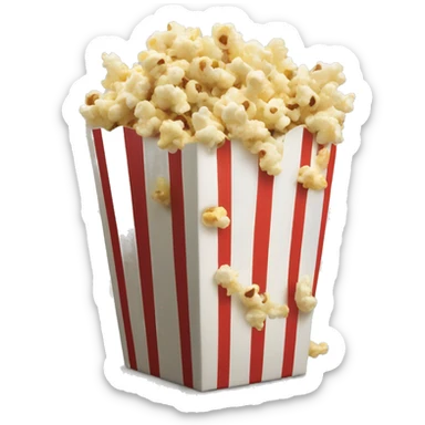 Movie popcorn box, but instead of popcorn, it’s olives sticker