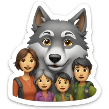 Un loupé avec sa famille sticker