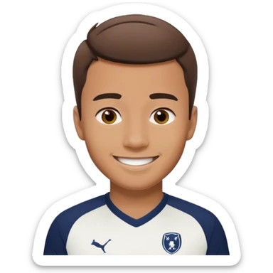 man in tottenham hotspurs kit sticker