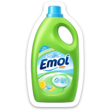 bottle of laundry detergent sticker