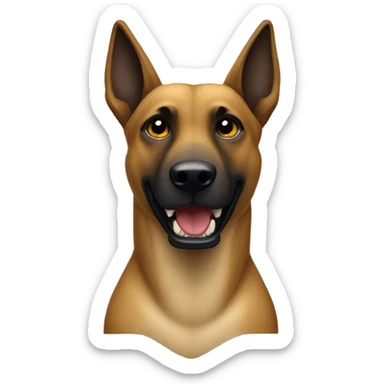 a malinois alligator  sticker