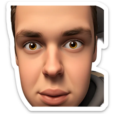 smiling boy portrait close up sticker