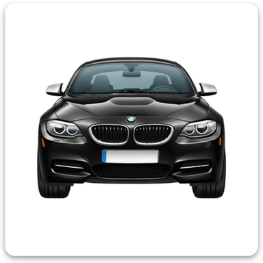 Make me a BMW car black  sticker