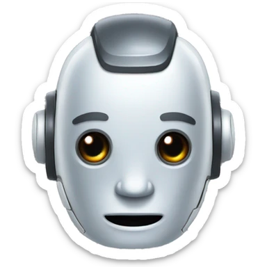 robot head named astro sticker