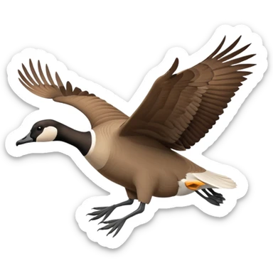The Canada Goose Is Flying Thanksgiving Day sticker