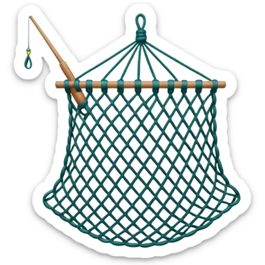 fishing net sticker