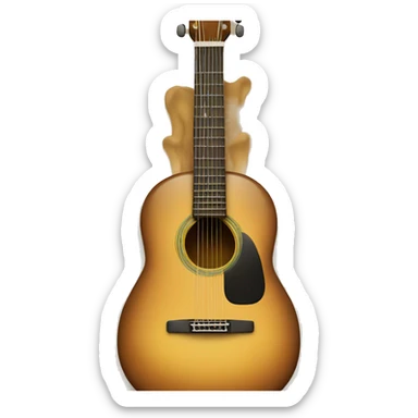 A teadrop on a guitar  sticker