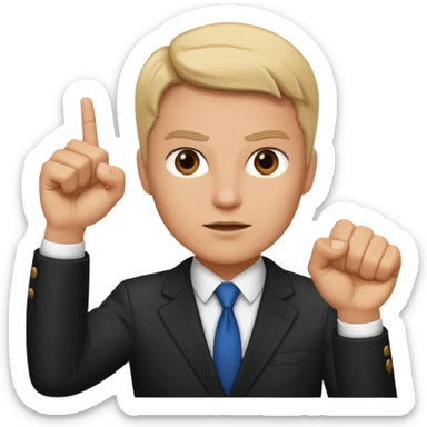 minister vs. celebrity, as if they were fighting sticker