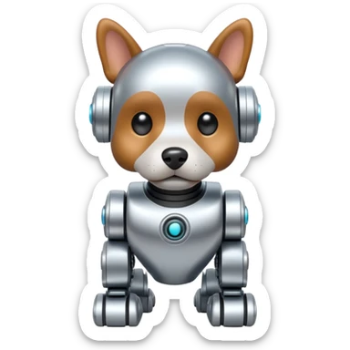 Mini Robots Dog, front view sticker