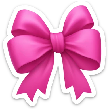 Pink bow sticker
