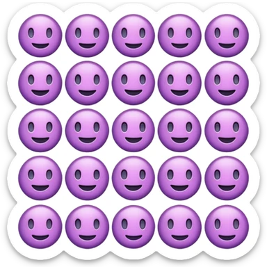 Haz unos emojis morados pasteles coquette sticker