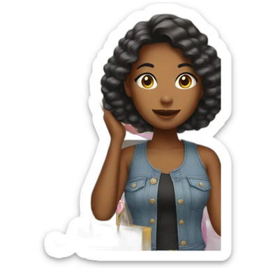 Shopping with girl bestie  sticker