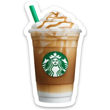 Starbucks iced latte sticker