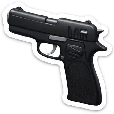 Black toy gun  sticker