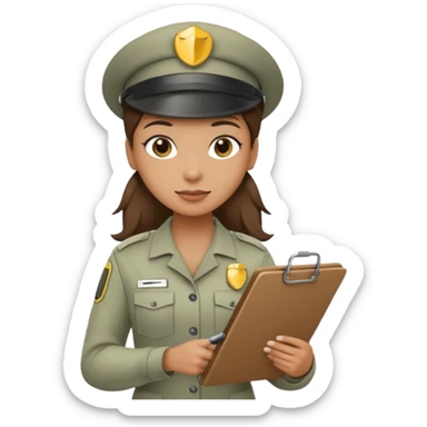 Female zookeeper sticker