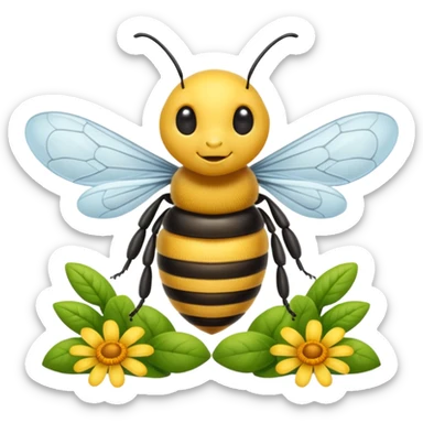 gardener bee sticker