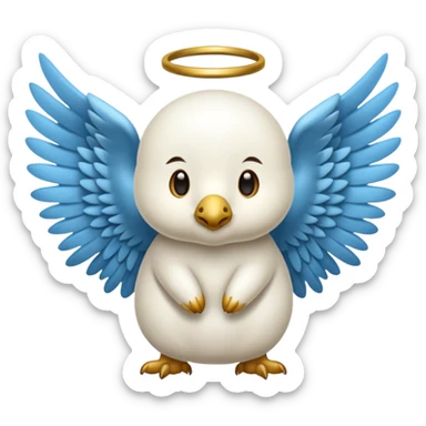 un animal ange de mongolie sticker