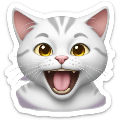 Cat doing this emoji 😝 sticker